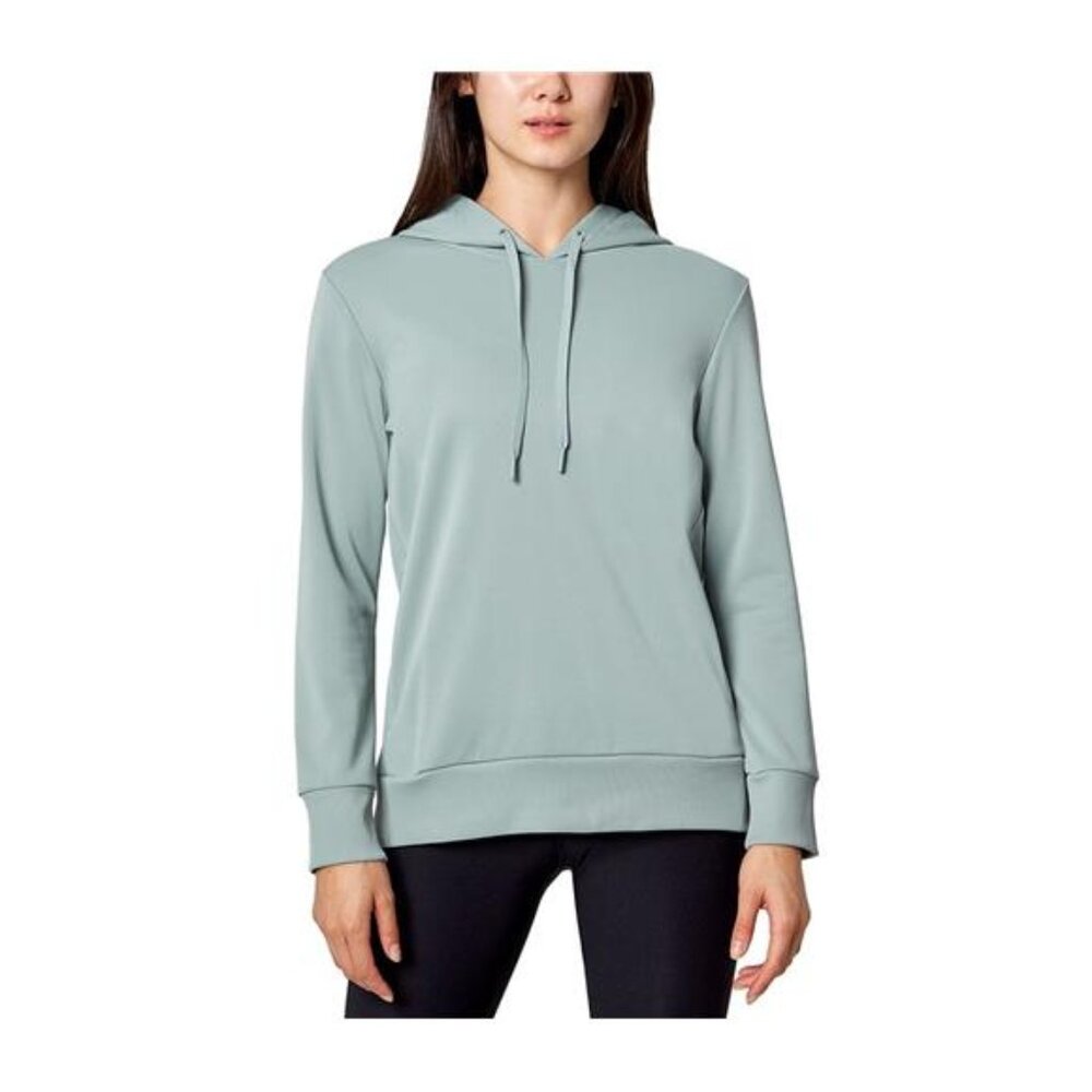 Mondetta Women's Sweater Hooded Pullover W/Side Pockets (Green, Medium)